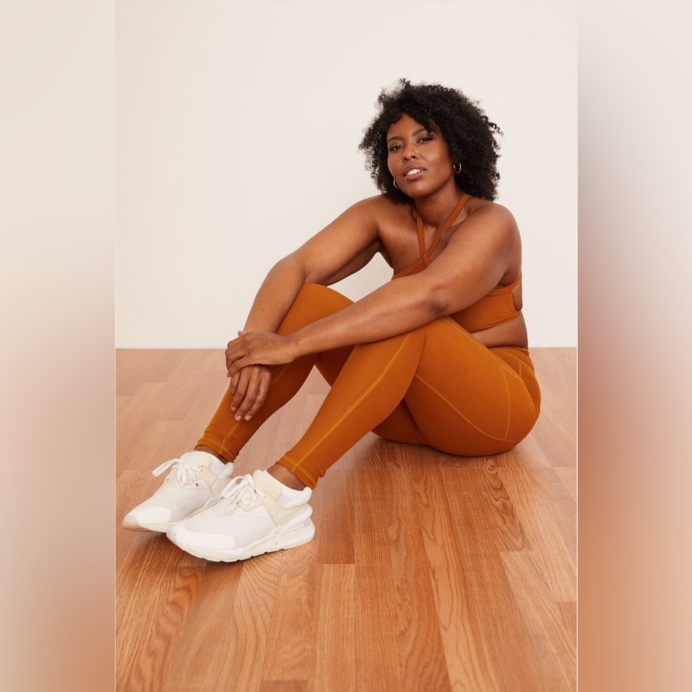 WOLVEN Turmeric Recycled Bottle Pocket Leggings